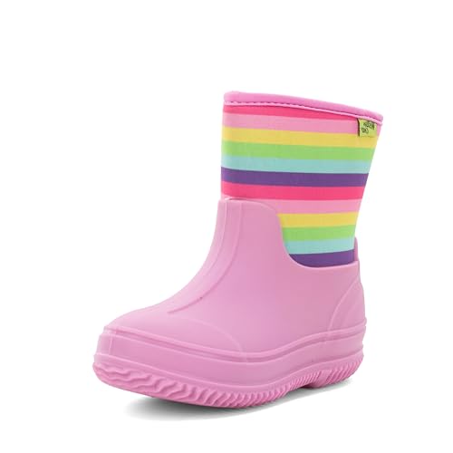 Western Chief Kid's Freestyle Neoprene Rain Boot, Pink, 3