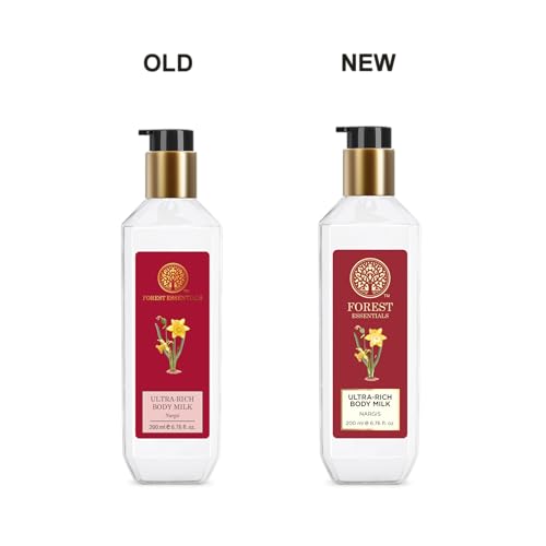 Image of Forest Essentials Ultra-Rich Body Milk Nargis | Ayurvedic Nourishing Body Lotion to Replenish Skin Moisture and Leave it Smooth & Scented