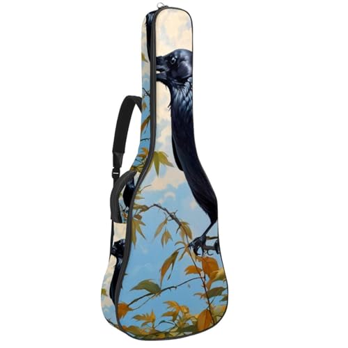 Grand étui pour guitare acoustique 101,6 cm imperméable avec plusieurs poches