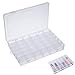 Boîte de rangement à 36 compartiments détachable en plastique créatif multifonctionnel bijoux petit treillis bricolage bureau vis boîte de rangement cosmétique transparent