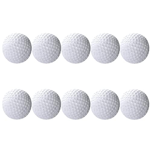 Ssccgym Golfer Golf Balls Practice White Balls Sport Toys Games Indoor Outdoor for Children Kids Golfer 10PCS