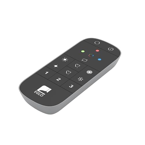 EGLO connect.z Smart Home telecomando 2.0, ZigBee, accessorio per luci EGLO connect.z in plastica nera e grigia, a batteria