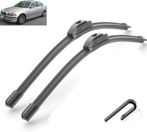Limpiaparabrisas delanteros para BMW 3 Series E36 318 320 323 325 M3 - Juego de escobillas de goma, ajuste perfecto y fácil instalación