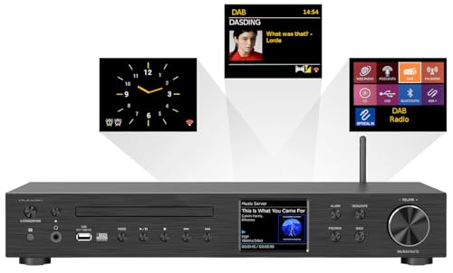 VR-Radio WLAN Radio: WLAN-Internetradio-Receiver, DAB+/UKW, CD, Bluetooth, 200 W, schwarz (DAB+ und Internetradio-Tuner, mit Verstärker) – Bild 7