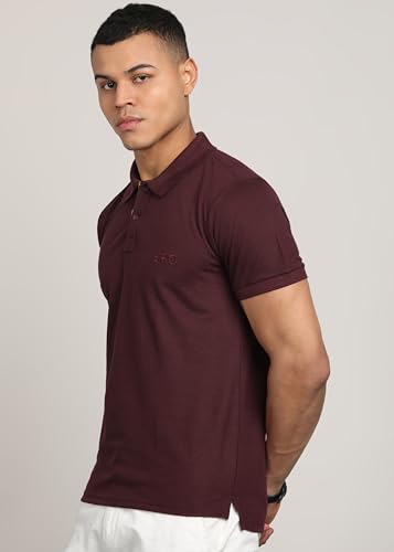 Image of INKKR Men's Solid Polo Neck Half Sleeve Stylish T-Shirt Combo
