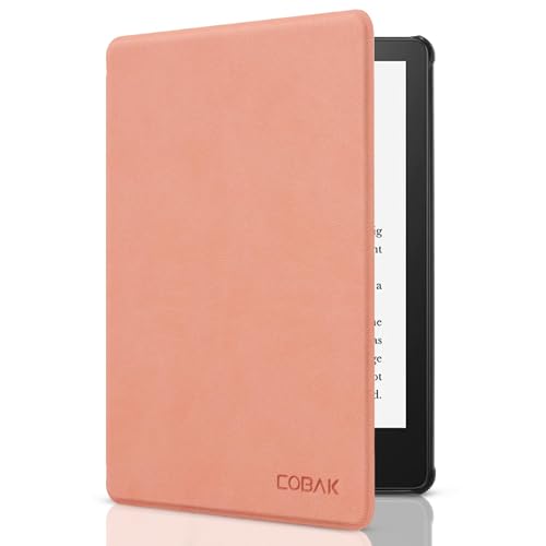 Image of CoBak 6.8 inch Case, not for iPad(072202) | PU Leather Smart Cover, Auto Sleep and Wake, Lychee Pink