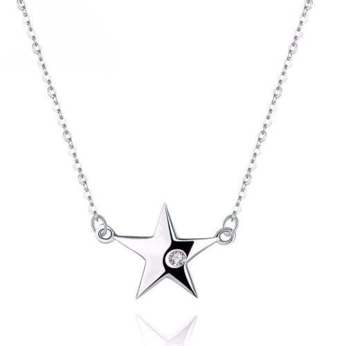 Collier étoile argent 925 raffiné pour un mariage élégant et scintillant
