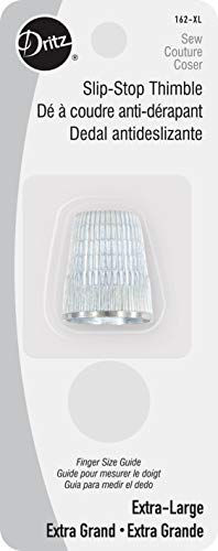 Dritz 162-XL Slip Stop Thimble Size Extra Large  Silver