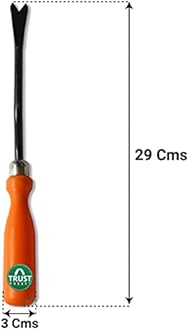 TrustBasket Gardening Tools Kit for Home 5-Piece Garden Tools for Home Gardening Set Including Big & Small Trowel, Cultivator, Weeder & Garden Fork Durable Agriculture Tools & Gardening Items Combo