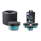 【セット買い】フィリップス クイッククリーンポッド 洗浄器 洗浄機 電気シェーバーS5000 S7000 S9000用 洗浄液 カートリッジ 1個付き（約3か月分） QCP10/01 + フィリップス 洗浄液 電気シェーバーS5000 S7000 S9000用 クイッククリーンポッド カートリッジ レモンの香り160ml 3個入り（約9か月分） CC13/51