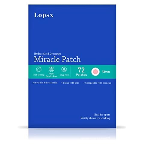 Pimple Patches Hydrocolloid Patches Lopsx Acne Patch Spot Treatment Stickers Invisible Blemish Cover Cruelty-free ( 6pcs/72 Patches) Cover