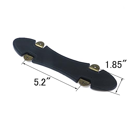 Image of MY MIRONEY 9.65 inch Black Leather Handle Vintage Style Luggage Parts Handle Replacement Amplifier Strap for Luggage Suitcase, Type 1