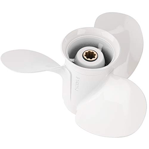 Image of 9 1 /4x11-J OEM Aluminum Alloy Boat Propeller for Yamaha 9.9HP 15HP Outboard Motor 63V-45943-10-00 63V-45943-00-EL 9.25x11 8 Spline Tooth
