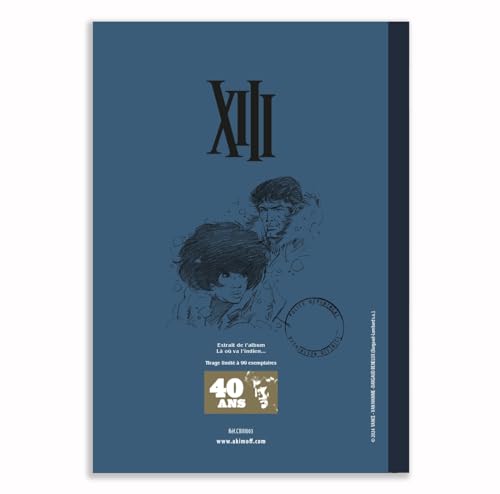 Cahier de collection Akimoff XIII Go reliure haut de gamme de 18x25,3 cm