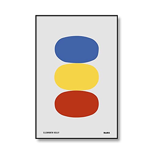 Bauhaus Póster geométrico único Arte Impresión en lienzo Pintura abstracta Mural Minimalista Muebles para el hogar Pintura en lienzo sin marco A1 50x75cm Cover