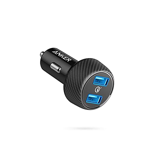 Car Charger, Anker Quick Charge 3.0 39W Dual USB Car Charger Adapter, PowerDrive Speed 2 for Galaxy S10/S9/S8/S7/S6/Plus, Note 9, Poweriq for iPhone 11/XS/Max/XR/X/8/7, Ipad Pro, LG, Nexus, and More