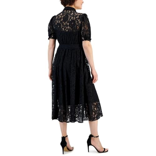 Image of Anne Klein Women's Shirt Dress with Puff Sleeves