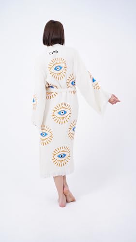 Kimono bohemio con mal de ojo protector para conectar con tu esencia libre 7