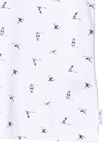 LOVABLE M&M Parte Superiore del Pigiama, Bianco