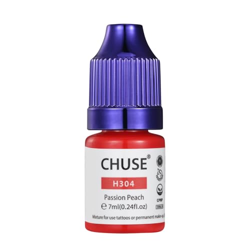 CHUSE PMU Hybrid Liquid Lips Pigments Shades 0.24oz/7ml (H304 Passion Peach)