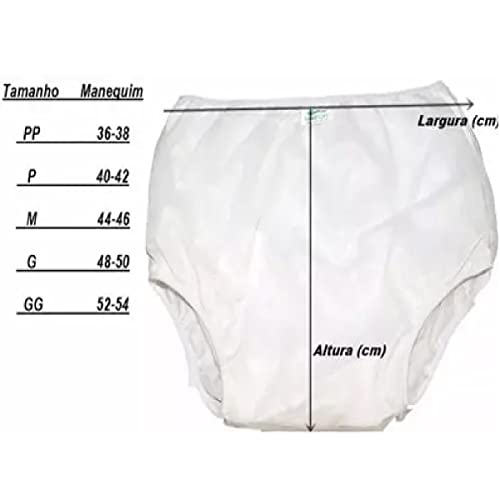 Calça Plástica para Incontinência Urinária Luxo sem Botões - SeniorCare PP