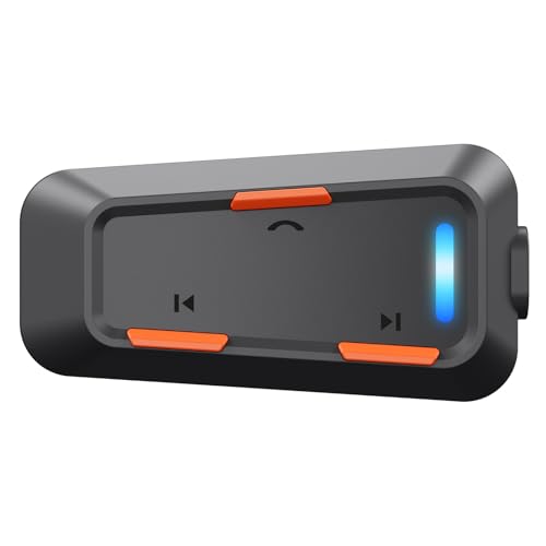 EDYELL Motorcycle Helmet Bluetooth on Ear Headset, Connects to 2 ...