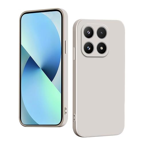 YUXING Silicone Case for Xiaomi 17 5G, Fashion Pattern Cute Mobile Phone Case, Shockproof, Non-Slip, Durable, Ultra Thin Protective Case (White)