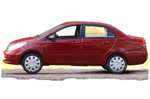 Image of Scale Model Toy Car for Kids-Manza-Free Wheel (Not Pull Back)-Official 1 /43 Die-cast Merchandise-for Boys and Girls Above 3 Years (Manza, Red)