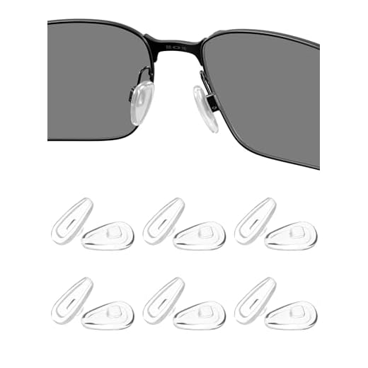 HILEEN Almofadas de nariz de substituição para Oakley Contrail OO4147 | Truss Rod OX5123/OX5124 | Óculos de sol Lagarto OX5113 | 6 pares