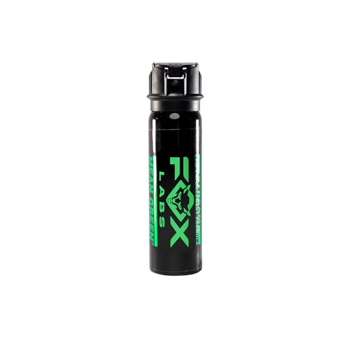 Fox Labs Mean Green Pepper Spray – 3,000,000 SHU – | 1.2% MC / 6% OC | High Purity Formula | with Green Staining Dye – Stream Spray – Maximum Strength...