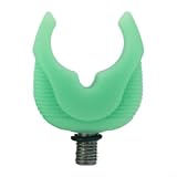 SMZhomeone 2 Stück leuchtende Silikon-Rutenauflageköpfe, leuchtender Butt Gripper für Karpfenangeln, Nachtaufnahmen, ABS europäischer Stil, hellgrün (AC160 Grasgrün)
