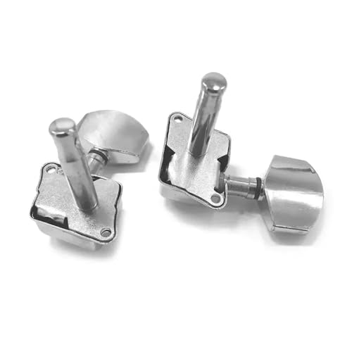 Tetes de machine de guitare mecanique 3 gauche 3 droite argent