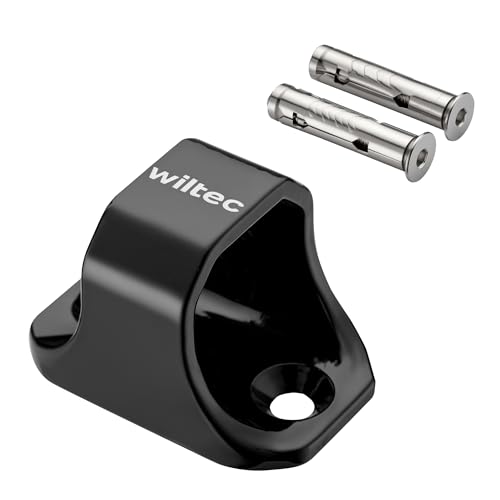Wiltec Diebstahlsicherungsanker Typ 02 aus Stahl 76 x 50 x 54 mm Diebstahlsicherung Wand- und Bodenanker für Motorrad und Fahrrad