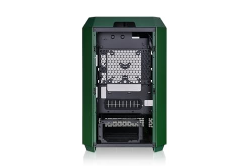 Image of Thermaltake Tower 300 Racing Green Micro-ATX Case; 2x140mm CT Fan Included; Support Up to 420mm Radiator; Optional Chassis Stand Kit Allows Horizontal Display; CA-1Y4-00SCWN-00; 3 Year Warranty