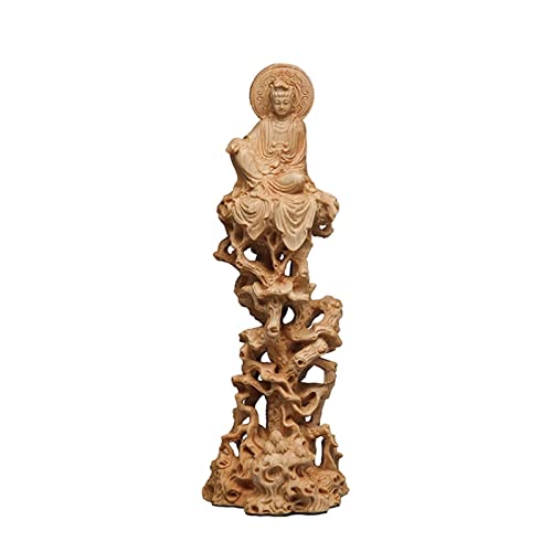 KJOLWHCQ Estatua Fengshui del Buda Quan Yin Sentado en una