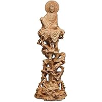 KJOLWHCQ Estatua Fengshui del Buda Quan Yin Sentado en una