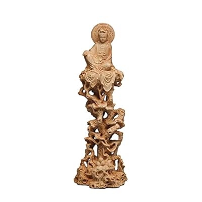KJOLWHCQ Estatua Fengshui del Buda Quan Yin Sentado en una Enredadera, Diosa Kwan de la Misericordia, deidad Budista Protectora de Las Mujeres, Escultura Decorativa Coleccionable. | Ya disponible en tu tienda friki favorita! En mundofriki.es!