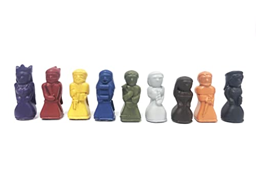 Bristol 1350 Custom Pawn Meeples For Board Game, Set Of 9 Player Pieces #TOP3
