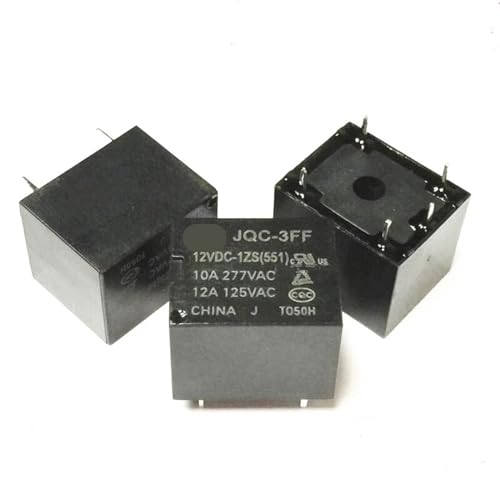 Relais HF3FF-012-1ZS 12V CC 10A mini interrupteur électromécanique 5 pins