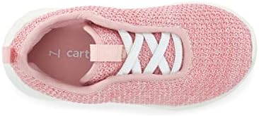 carter's Girls Rushy Athletic Sneaker, Pink, 7 Toddler | Image 4