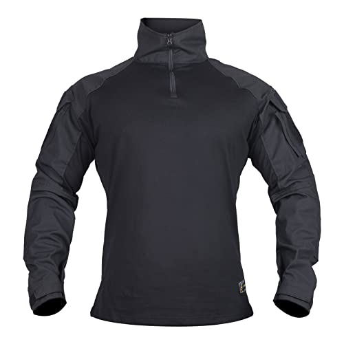 Votagoo Tactical G3 Combat Shirt For Men Airsoft Military Multicam Uniform Army Long Sleeve Clothing With Elbow Pads Black #TOP24