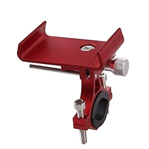 Fiets Telefoonhouder, aluminium fietstelefoonhouder, motorfiets telefoonhouder voor motorfietsen/elektrische fietsen/vouwfietsen, compatibel met mobiele telefoon is 5,5 cm – 9,5 cm