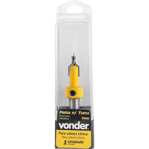 Fresa com Dentes Vídea para Cabeça Cônica 8mm Vonder