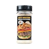 Hi Mountain | Gourmet Burger Seasoning | ZESTY WESTERN BLEND | Mesquite Smoked Flavor with Garlic, Onion, & Bell Pepper | Ideal Hamburger Seasoning for Grilling Beef, Turkey, Chicken, & Venison