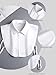 RUYIDSJZ Fakes Collar Cotton Detachable White Dickey Collar for Women and Men Faux Halfs Shirt