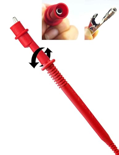 ZIBOO KIT-14 Test Lead Set,for with Fluke Ideal Simpson mprobe, Fieldpiece, Extech,Digital Multimeter,Clamp Meter 4mm Banana Test Lead Probe Clip Substitute Klein Tools 69410