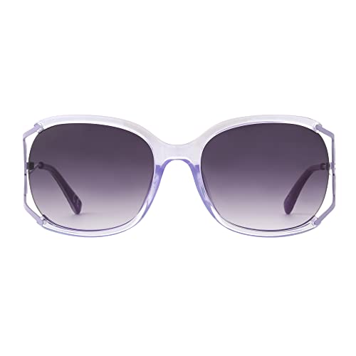 Betsey Johnson Women's Rainbows & Butterflies Sunglasses Butterfly, Crystal Purple, 57mm2