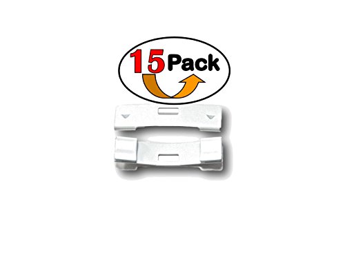Gma Group Vertical Blind Repair Clips With Curved Vane Saver For Window Blinds, Fixes Broken Tabs And Window Blinds Replacement Slats (White, 15 Pack) #TOP3