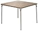 XL Series Square Folding Card Table (38") - Easy-to-Use Collapsible Legs for Portability and Storage - Vinyl Upholstery for Convenient Cleaning - Steel Construction, Wheelchair Accessible (Beige)
