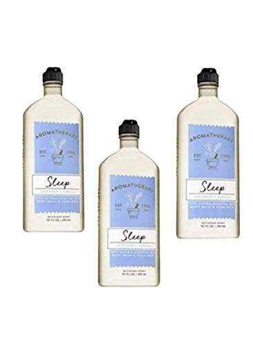 Bath & Body Works Aromatherapy Sleep Lavender Vanilla Body Wash & Foam Bath 10 Fl Oz Each (3 Pack) - //coolthings.us